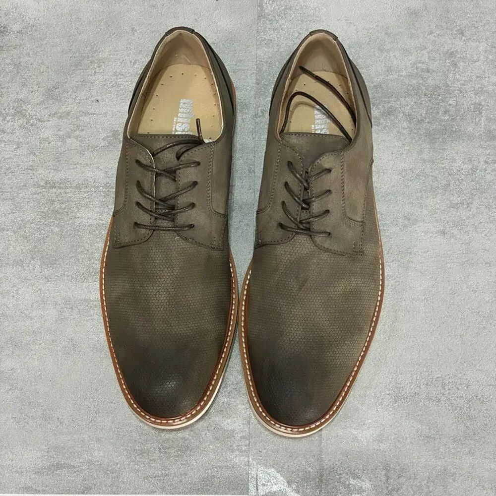 UNLISTED KENNETH COLE Grey Jimmie Lace Up PT Casual Oxford SZ 9.5